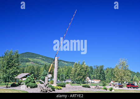 World's Largest Fly Fishing Rod, Houston, Northern BC, British Columbia, Canada  Stock Photo - Alamy