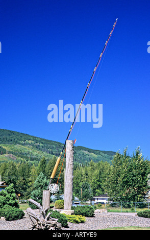 World's Largest Fly Fishing Rod, Houston, Northern BC, British Columbia,  Canada Stock Photo - Alamy