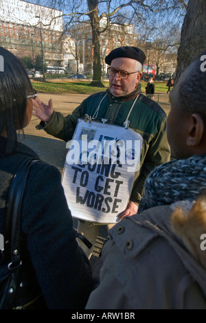 Man Preaching at Speakers Corner, Hyde Park, London - 1986 Stock Photo ...