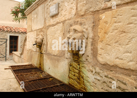 Fountain in Grimaud Stock Photo