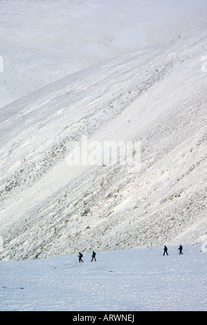 Hillwalkers in the Cairngorms Stock Photo