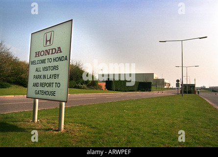 THE HONDA CAR MAKERS PLANT IN SWINDON UK Stock Photo