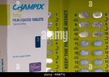 Pastillas Champix para dejar de fumar Fotografía de stock - Alamy