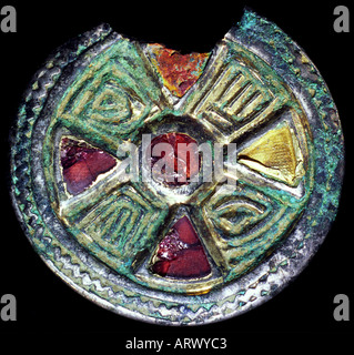 Anglo-Saxon brooch Stock Photo