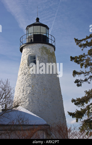 Dyces Head Lightouse, Castine Maine Stock Photo