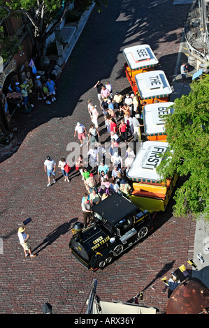 Conch Tour Train at Key West Florida Stock Photo