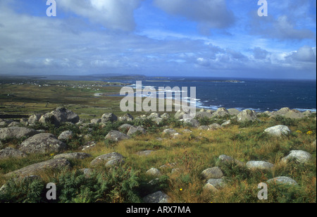 Typically,fresh, wild, beautiful,West of Ireland landscape Stock Photo
