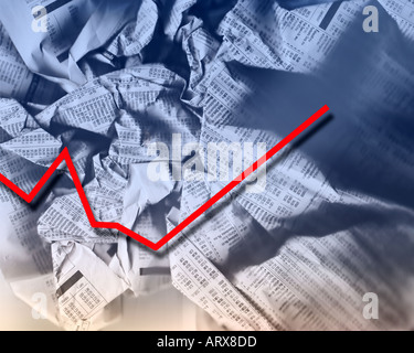 FINANCIAL CONCEPT:  Stock market rising Stock Photo