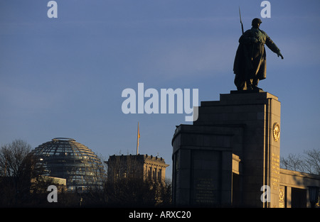 Soviet War Memorial Reichstag Berlin Stock Photo