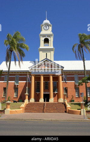 Maryborough Town Hall and Clock Tower, Maryborough Queensland Stock ...