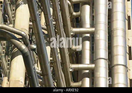 external service pipes Lloyds of London England Stock Photo