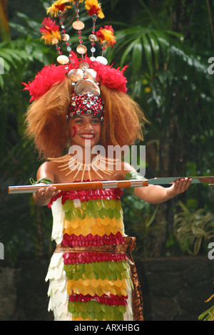 Taulunga Performance Samoan girl doing a taualuga dance. This dance is traditionally ...
