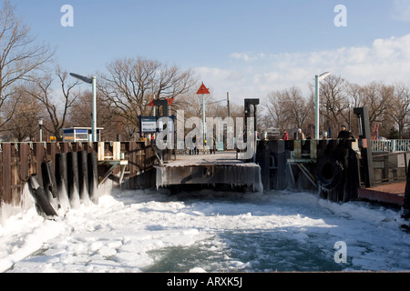 Dock - Wards Island  - Toronto - Canada Stock Photo