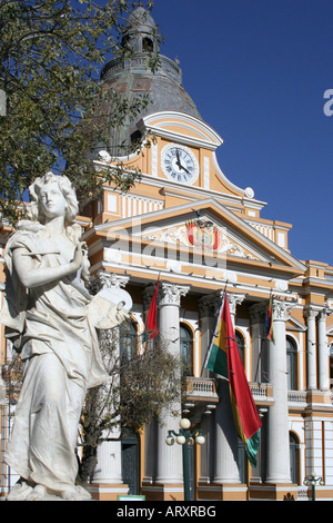 National Congress, Government Plaza ,Pedro D Murillo square, La Paz, Bolivia, South America Stock Photo