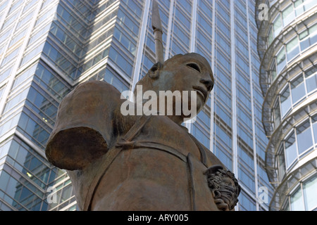 Detail from 'Centauro' statue by Igor Mitoraj at Canary Wharf London Stock Photo