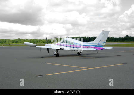 1963 Cessna 310H multi-engined civil aircraft. Stock Photo