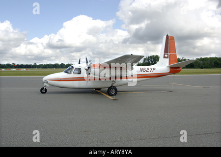 1977 Cessna T210M multi-engined civil aircraft. Stock Photo