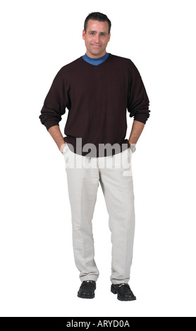 Man with hands in pockets Stock Photo