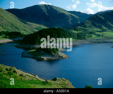 View down on to Haweswater reservoir and over The Rigg towards High Street, Lake District National Park, Cumbria, England, UK. Stock Photo