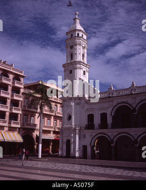 Municipal Palace of Veracruz in the plaza in the center of the city of Veracruz Mexico Stock Photo