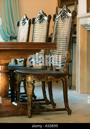 Classic dining chairs Stock Photo