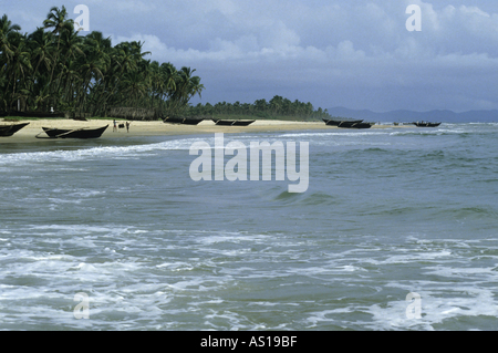 India Goa State Colva Beach Wooden Traditional Fishing Catamarans Boat ...