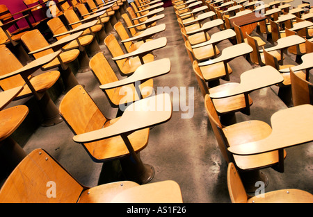 Empty college lecture hall Stock Photo