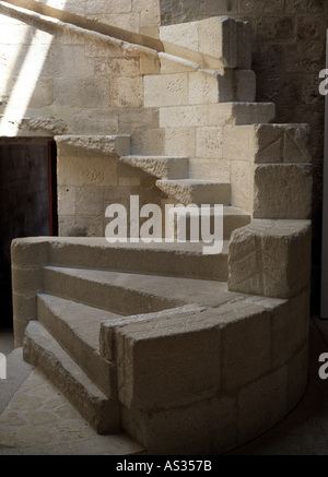 Montmajour bei Arles, Abtei, Treppenrest Stock Photo