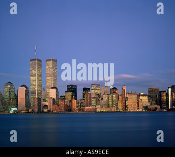 New York City skyline on the Hudson River Stock Photo - Alamy