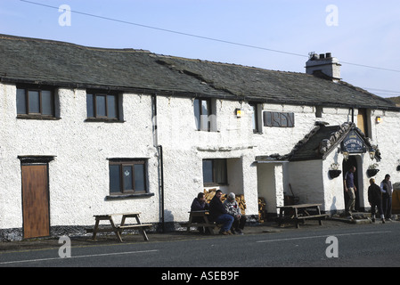 Kirkstone Inn on Kirkstone Pass in the English Lake District Stock Photo