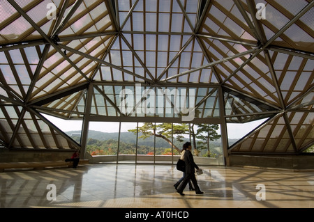 Interior architecture of modern Miho Museum in Japan Stock Photo
