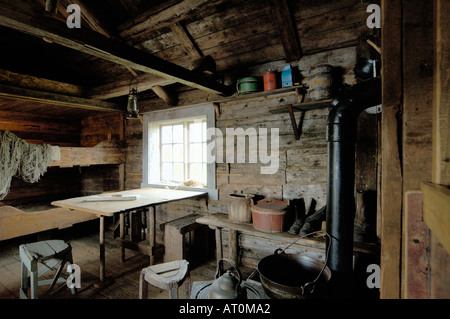 fishermans cabin (museum) on the lofots, norway. Stock Photo