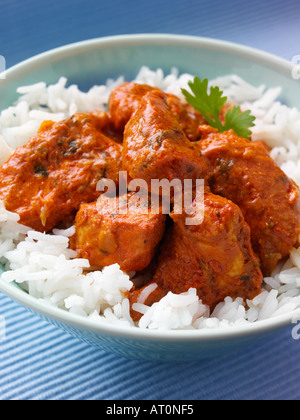 Bowl of tandoori chicken masala Stock Photo