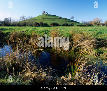 Burrowbridge from Burrow Mump in Spring Mist. Somerset. England. UK ...