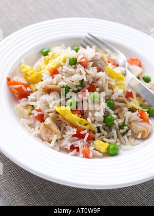 Special Chicken Egg fried rice Stock Photo