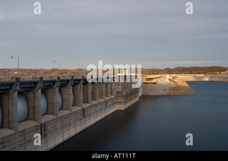 Lake Cumberland's Wolf Creek Dam Russell County Kentucky Stock Photo