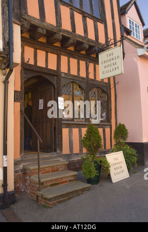 The Crooked House Gallery in Lavenham, Suffolk, UK, 2008 Stock Photo