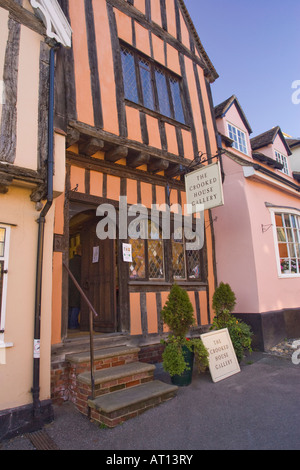 The Crooked House Gallery in Lavenham, Suffolk, UK, 2008 Stock Photo