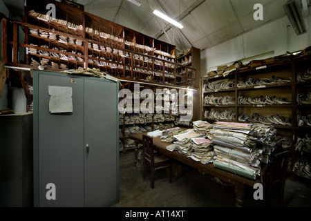 Document storage in a court archive in Sri Lanka Stock Photo
