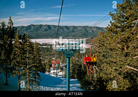 Big Bear Ski Resort Mountain Lake California Usa Stock Photo