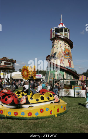 The fairground at The Royal County of Berkshire show formerly known as the Newbury Show Stock Photo