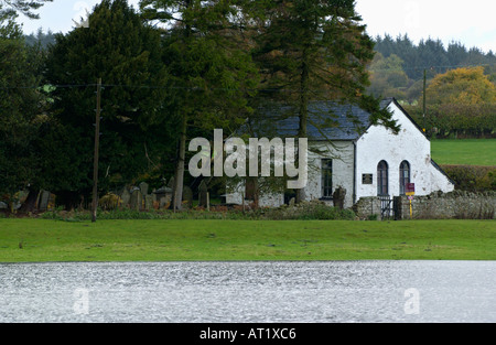 Welsh Bethesda Chapel at Brechfa near Brecon Powys Wales UK dated 1802 for sale for conversion to a two bedroom family home Stock Photo