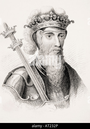 Edward III, 1312 -1377. King of England. Stock Photo