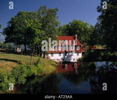 Beaumont windMill Bellechasse Quebec Stock Photo