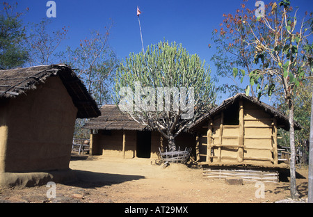 Traditional house, Rashtriya Manav Sangrahalaya, Bhopal, Madhya Pradesh ...