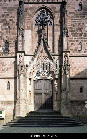 St. Wendel, Basilika St. Wendelin (Wendalinusbasilika), Westportal Stock Photo