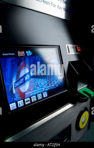 ticket machine on london underground Stock Photo