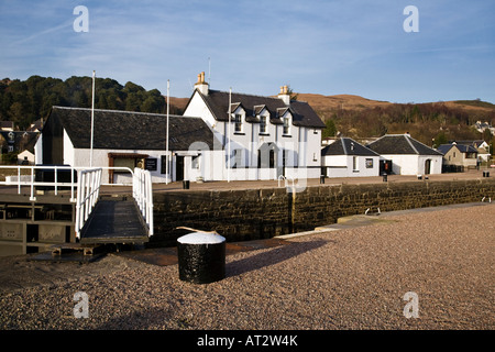 The Caledonian Canal sea lock office at Corpach near Fort William Scotland Stock Photo