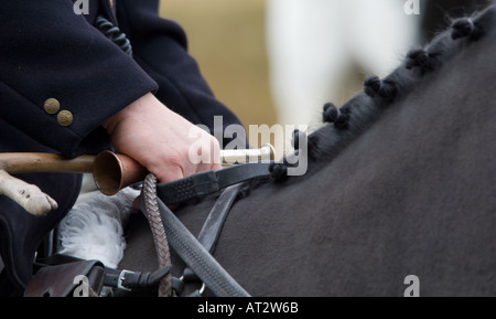 Fox hunting, huntsman Stock Photo