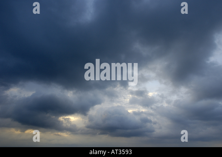 France clouds in the sky after a storm at sunset Stock Photo